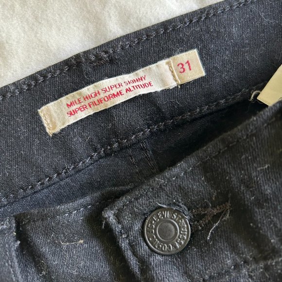 Levi's Mile High Super Skinny Jeans - Picture 3 of 5